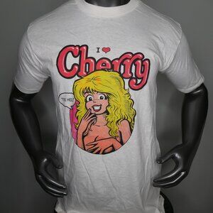 Vintage Cherry Poptart Tshirt Larry Welz Comic 80s Single Stitch Size XL USA
